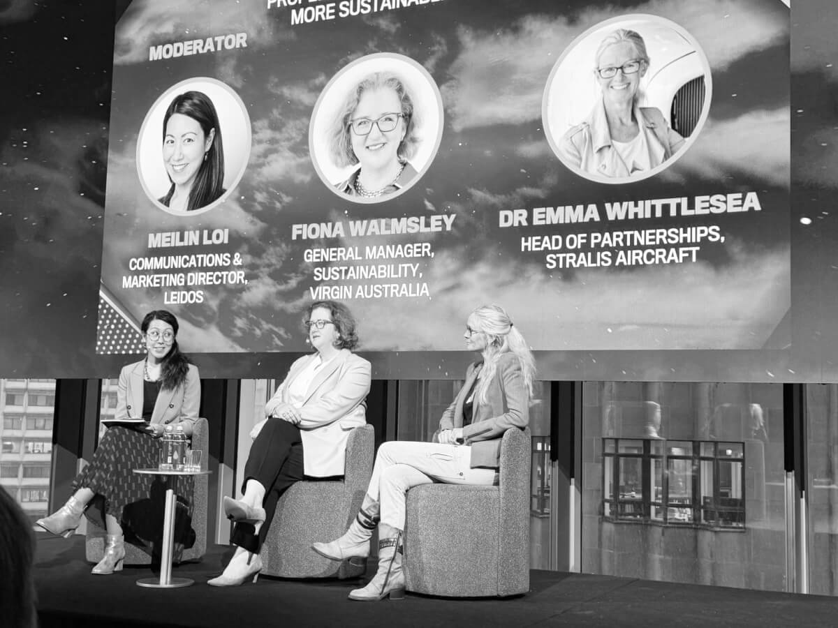 Stralis Aircraft and Virgin Airline join sustainable aviation panel at the Australian Aviation Summit 2025. 